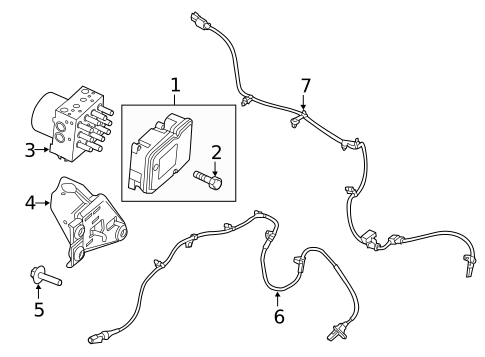 ABS Components for 2012 Lincoln MKX #0