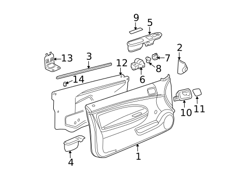 Interior Trim - Door for 2007 Chevrolet Cobalt #0