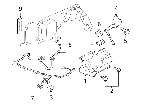 Ride Control Components for 2006 Saab 9-7x #0