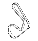 19244951 - Maintenance &amp; Lubrication: Supercharger Belt for Buick: Century, Regal, Riviera | Chevrolet: Impala, Monte Carlo | Oldsmobile: Intrigue | Pontiac: Grand Prix Image