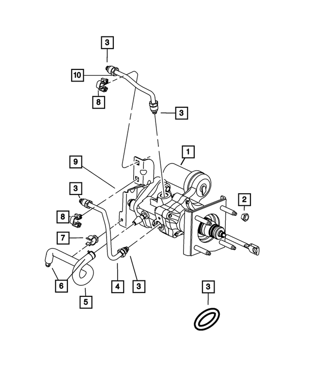 4581635AB - Brakes: Brake Booster Vacuum Hose for Mopar Image