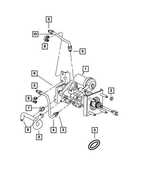 Power Brake Booster for 2012 Ram 3500 #0
