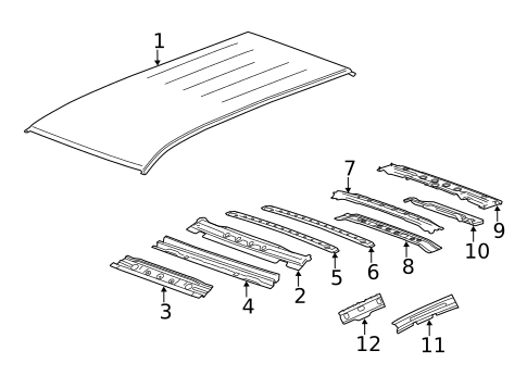 Roof & Components for 2012 Chevrolet Equinox #1