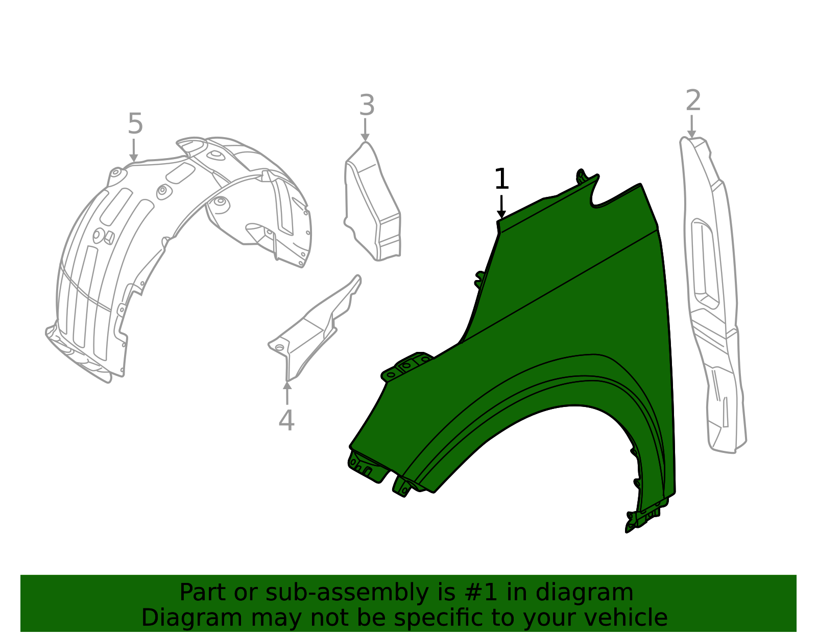 66311-R0000 - Fender 2022-2025 Kia Carnival | Kia.Parts Store