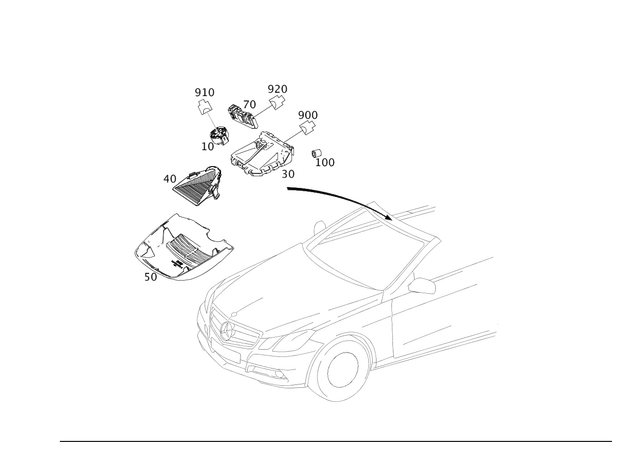 9009315 - : Control Unit for Mercedes-Benz: E550 Image