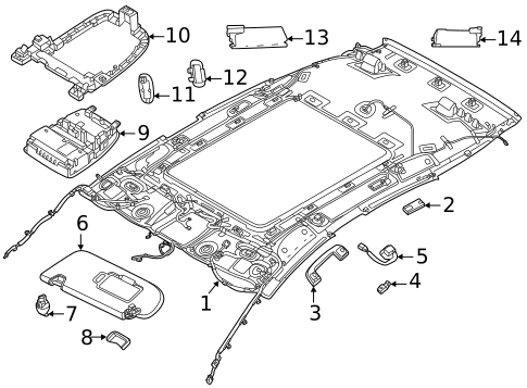 Interior Trim - Roof for 2026 Nissan Murano #0