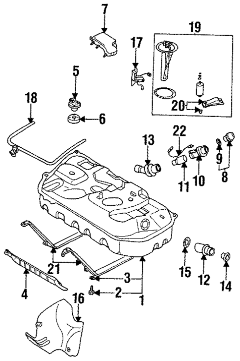 Fuel System Components for 1994 Mazda RX-7 #0