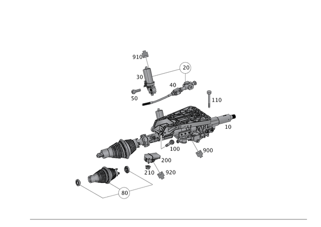 2215451026 - Steering: Plug Housing for Mercedes-Benz Image image
