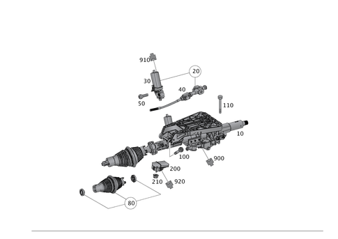 Steerg. Column Jacket Tube & Steerg. Shaft for 2013 Mercedes-Benz SLK 250 #0