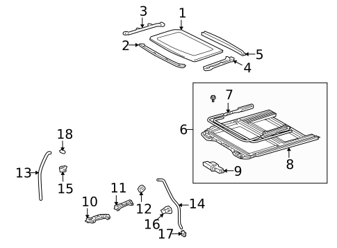 Sunroof for 2004 Lexus IS300 #0