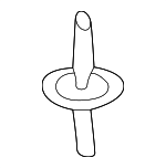 51111944537 - Body: Sill Cover Rivet for BMW: 1 Series M, 128i, 135i, 318i, 318is, 323i, 323is, 325i, 325is, 328i, 328is, 525i, 528i, 540i, 740i, 740iL, 750iL, M3, X3, X5, Z3 Image