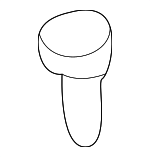 51458116321 - Body: Kick Panel Trim Button for BMW: 318i, 318is, 323i, 323is, 325i, 325is, 328i, 328is, M3, Z3 Image