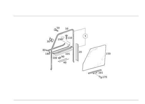 Front Door Windows for 2016 Mercedes-Benz G 65 AMG&reg; #0