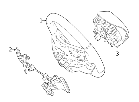 Steering Wheel & Trim for 2019 Smart EQ fortwo #0