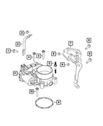 4627358AB - Fuel: Intake Manifold Strut for Mopar Image