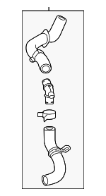16057F0141 - Cooling System: Upper Hose for Toyota: Grand Highlander, Highlander Image