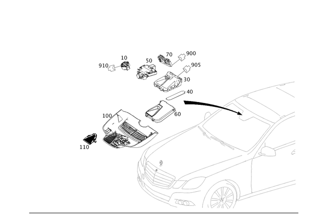 2128210036 - Special Equipment: Cover for Mercedes-Benz: E250, E350, E550, E63 AMG, E63 AMG S Image image