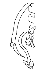 WH041L8AA - Electrical: Center Seat Belt for Dodge: Ram 1500, Ram 2500, Ram 3500 Image