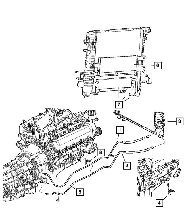52028967AC - Cooling: Transmission Oil Cooler for Mopar Image