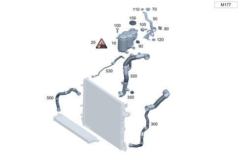 High-Temperature Cooling Circuit for 2024 Mercedes-Benz SL63 AMG #0