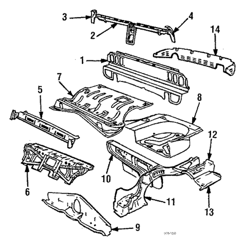 Rear Body for 1988 Volvo 740 #1