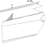808216GP0A - : Belt Molding for Nissan Image