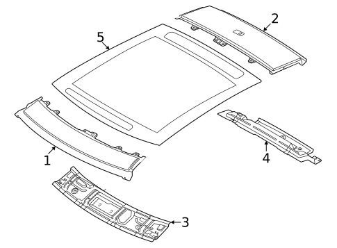 Roof & Components for 2023 Genesis GV60 #0