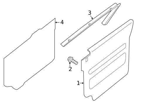 Interior Trim - Side Door for 2020 Nissan NV3500 #1