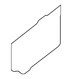 828601PA1A - Body: Water Deflector for Nissan Image