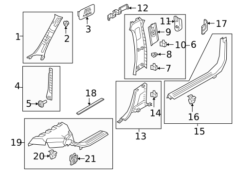 Interior Trim - Pillars for 2022 Volvo C40 Recharge #0