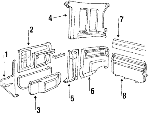 Interior Trim for 1985 Ford F-250 #0