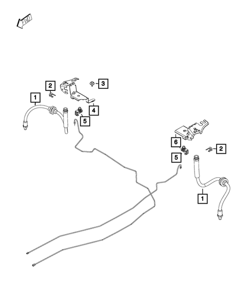 Hydraulic Control Unit, Brake Tubes and Hoses for 2021 Jeep Compass #1