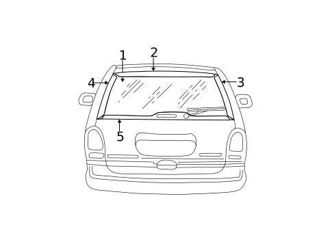 Glass - Lift Gate for 2002 Chrysler Town & Country #0
