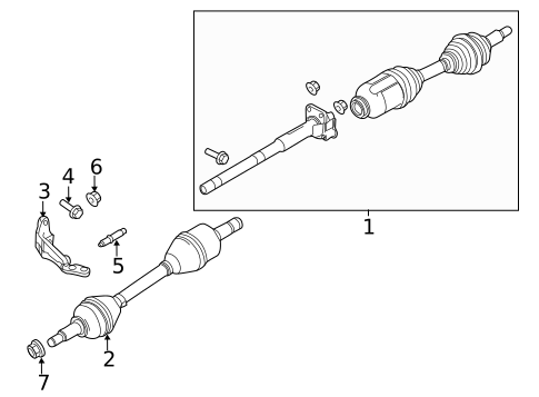 Drive Axles for 2013 Lincoln MKS #0