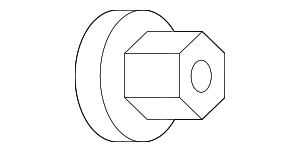 MF434106 - Steering: Steering Wheel Lock Nut for Mitsubishi: Eclipse, Eclipse Cross, Endeavor, Galant, Lancer, Mirage, Mirage G4, Outlander, Outlander PHEV, Outlander Sport Image