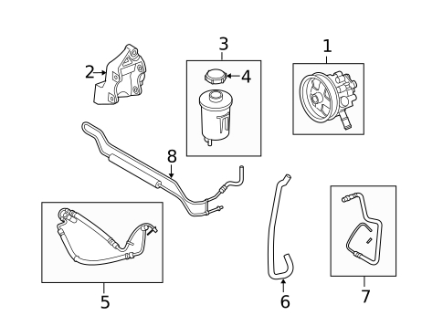 Pump & Hoses for 2007 Land Rover Range Rover Sport #0