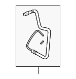 LR014404 - Steering: Lower Return Hose for Land-Rover Image