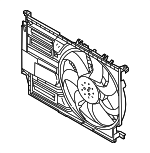 17428645859 - Cooling System: Fan Assembly for BMW: 228i Gran Coupe, 228i xDrive Gran Coupe, M235i xDrive Gran Coupe, X1, X2 Image
