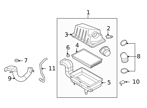 Air Intake for 2004 Ford Focus #1