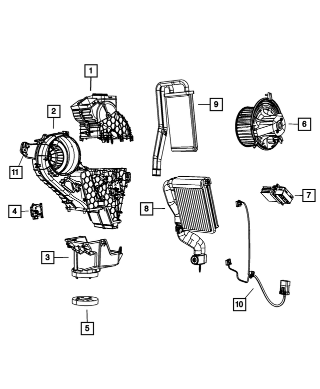 68125546AA - : A/C And Heater Wiring for Mopar Image