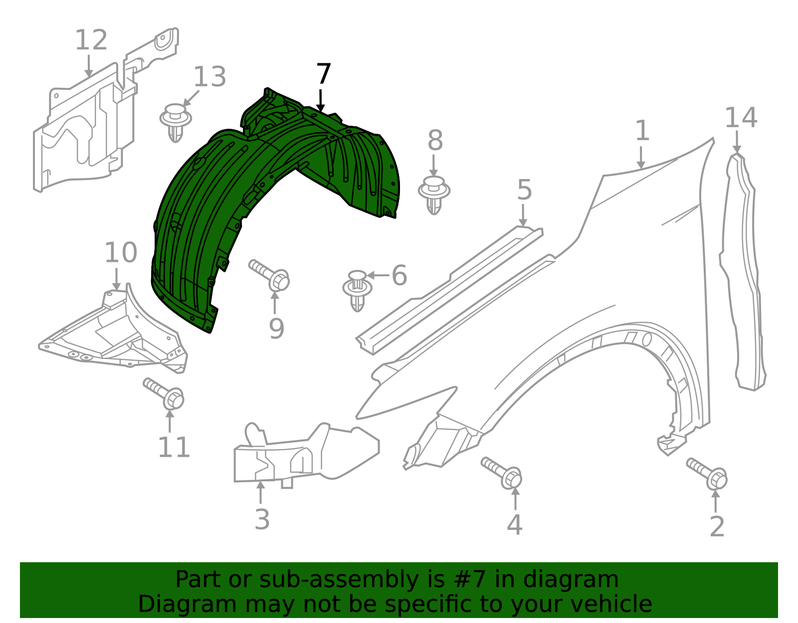 VA40-56-130 - Fender Splash Shield - 2023 Mazda CX-50 | Mazda Swag
