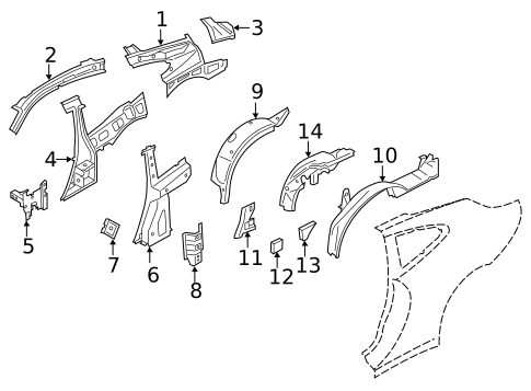 Inner Structure for 2012 Porsche 911 #3