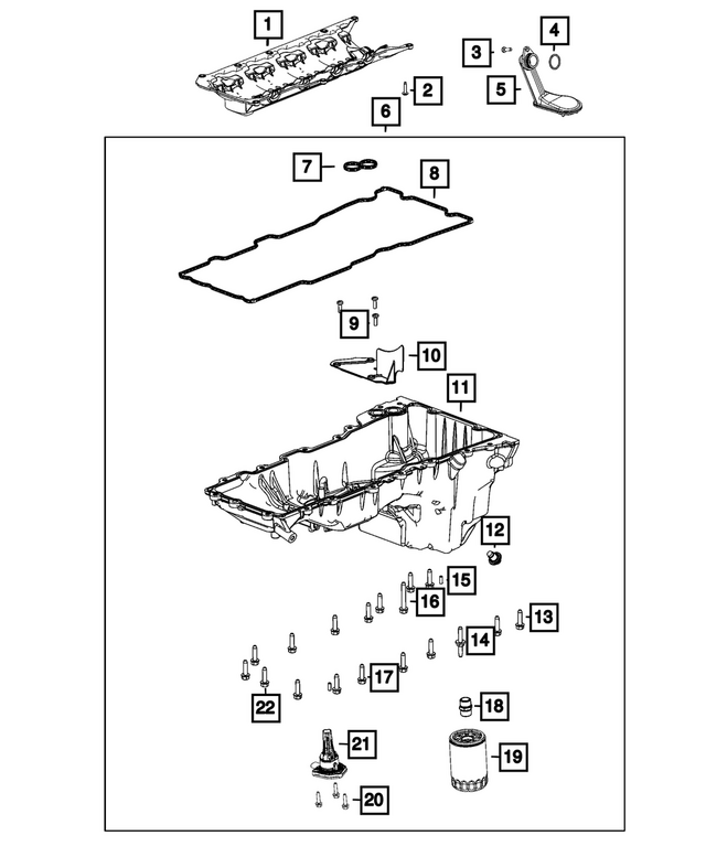 68359145AC - : Oil Pan Gasket for Ram: 1500 Image
