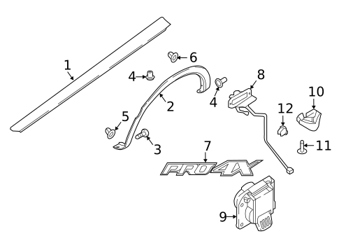 Exterior Trim - Pick UP Box for 2024 Nissan TITAN #0