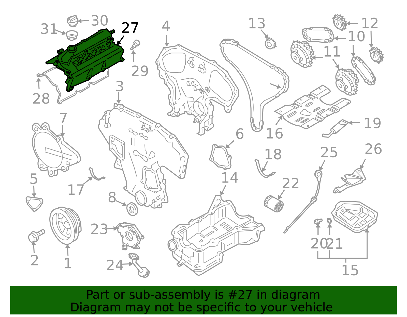 13264-AM610 - Valve Cover 2003-2007 Nissan 350Z | Official Nissan