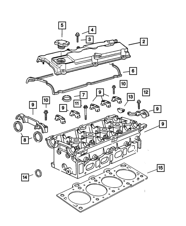 4884292AA - Engine 2.4L Four Cylinder: Cylinder Head Cover Isolator for Mopar Image