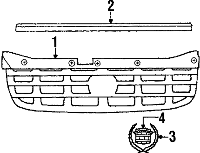 90541036 - Body: Grille for GM Image