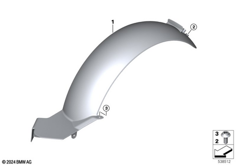 Rear Wheel Cover, License Plate Bracket for 2024 BMW-Motorrad CE #8