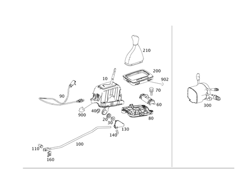Automatic Transmission Center Shifter Console for 2014 Mercedes-Benz GLK250 #0