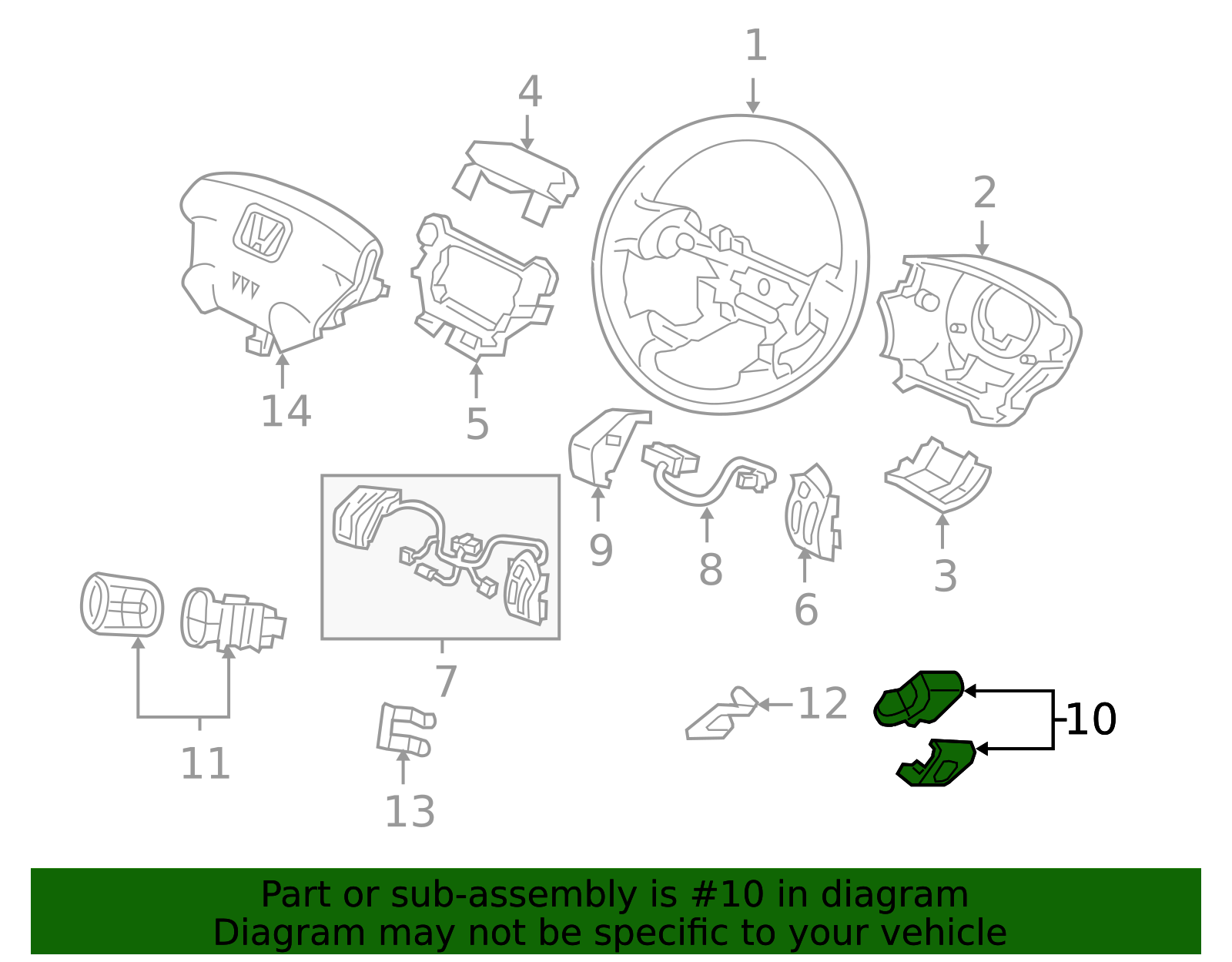35875-SHJ-A01ZA - 2005-2010 Honda Odyssey - Switch Assembly Multi ...